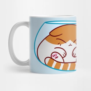 Glass Bowl Kitty Mug